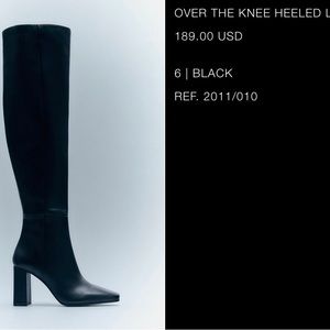 Real Leather Black Boots